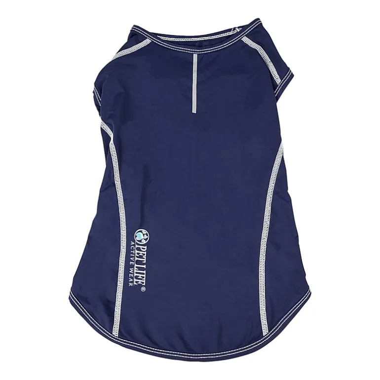 Pet Life ® Active 'Racerbark' 4-Way Stretch Performance Active Dog Tank Top T-Shirt