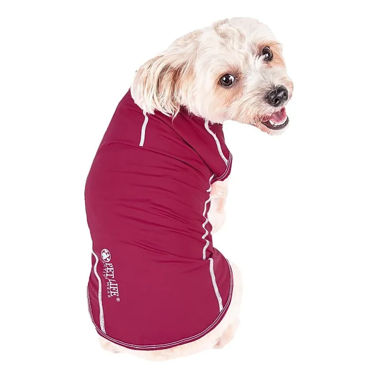 Pet Life ® Active 'Racerbark' 4-Way Stretch Performance Active Dog Tank Top T-Shirt