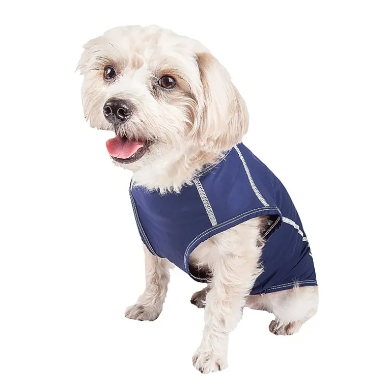 Pet Life ® Active 'Racerbark' 4-Way Stretch Performance Active Dog Tank Top T-Shirt