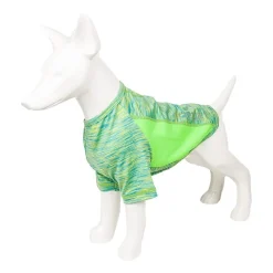 Pet Life ® Active 'Warf Speed' Heathered Ultra-Stretch Sporty Performance Dog T-Shirt
