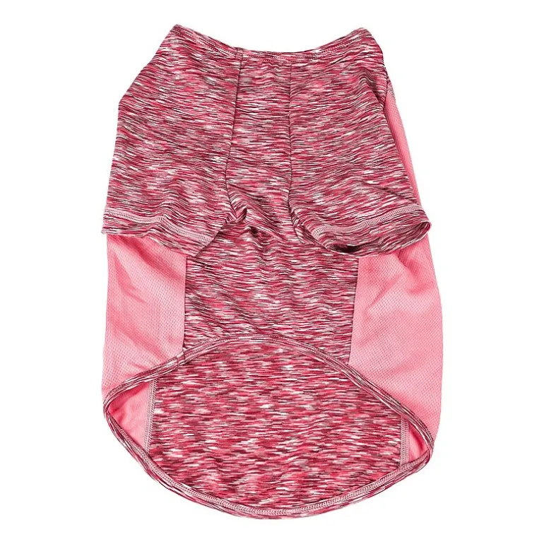 Pet Life ® Active 'Warf Speed' Heathered Ultra-Stretch Sporty Performance Dog T-Shirt