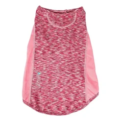 Pet Life ® Active 'Warf Speed' Heathered Ultra-Stretch Sporty Performance Dog T-Shirt