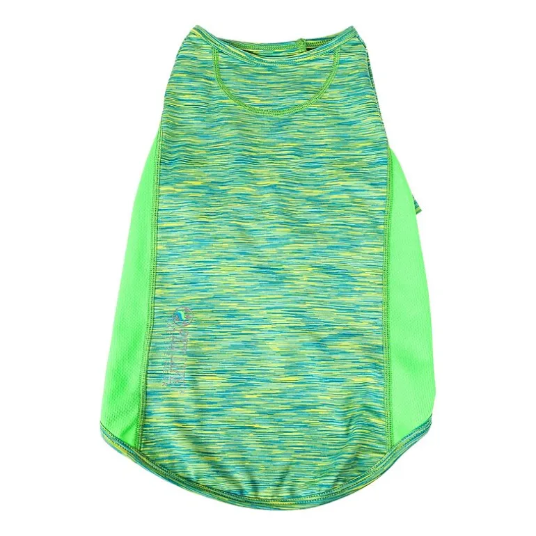 Pet Life ® Active 'Warf Speed' Heathered Ultra-Stretch Sporty Performance Dog T-Shirt