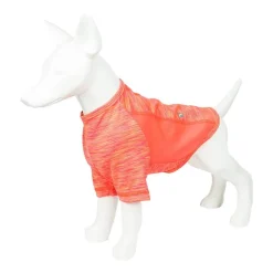 Pet Life ® Active 'Warf Speed' Heathered Ultra-Stretch Sporty Performance Dog T-Shirt