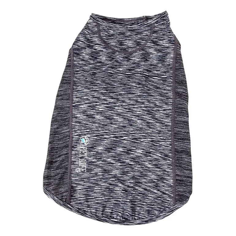 Pet Life ® Active 'Warf Speed' Heathered Ultra-Stretch Sporty Performance Dog T-Shirt