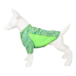 Pet Life ® Active 'Warf Speed' Heathered Ultra-Stretch Sporty Performance Dog T-Shirt