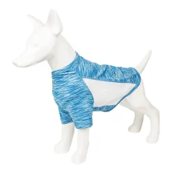 Pet Life ® Active 'Warf Speed' Heathered Ultra-Stretch Sporty Performance Dog T-Shirt