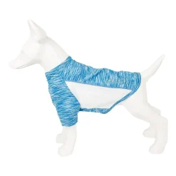 Pet Life ® Active 'Warf Speed' Heathered Ultra-Stretch Sporty Performance Dog T-Shirt