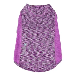 Pet Life ® Active 'Warf Speed' Heathered Ultra-Stretch Sporty Performance Dog T-Shirt