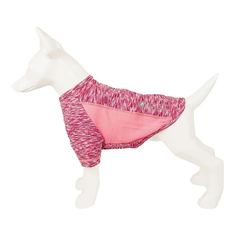 Pet Life ® Active 'Warf Speed' Heathered Ultra-Stretch Sporty Performance Dog T-Shirt