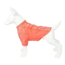 Pet Life ® Active 'Warf Speed' Heathered Ultra-Stretch Sporty Performance Dog T-Shirt