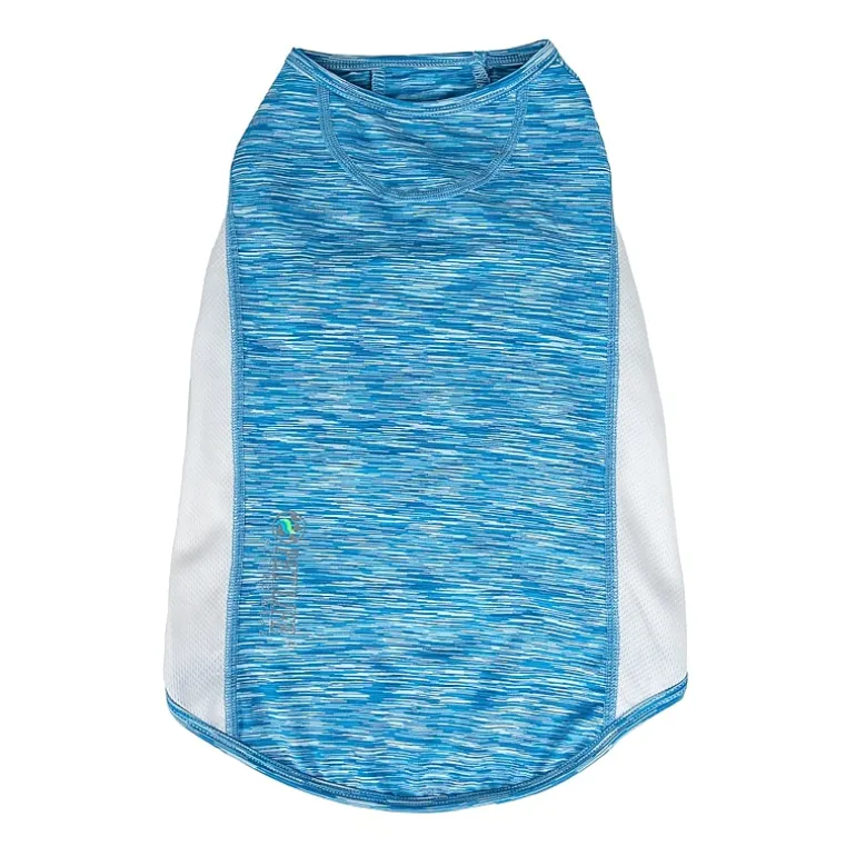 Pet Life ® Active 'Warf Speed' Heathered Ultra-Stretch Sporty Performance Dog T-Shirt