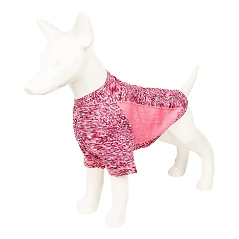 Pet Life ® Active 'Warf Speed' Heathered Ultra-Stretch Sporty Performance Dog T-Shirt