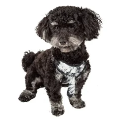 Pet Life Bonatied' Mesh Reversible And Breathable Adjustable W/ Designer Neck Tie Dog Harness