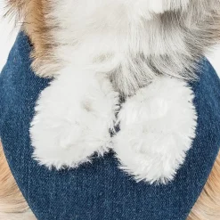 Pet Life Luxe 'Pom Draper' 2-In-1 Mesh Reversed Adjustable-Leash W/ Pom-Pom Bowtie Dog Harness