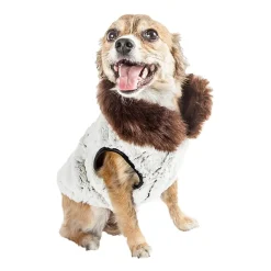 Pet Life ® Luxe 'Purrlage' Pelage Designer Fur Dog Coat Jacket