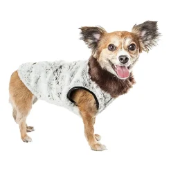 Pet Life ® Luxe 'Purrlage' Pelage Designer Fur Dog Coat Jacket