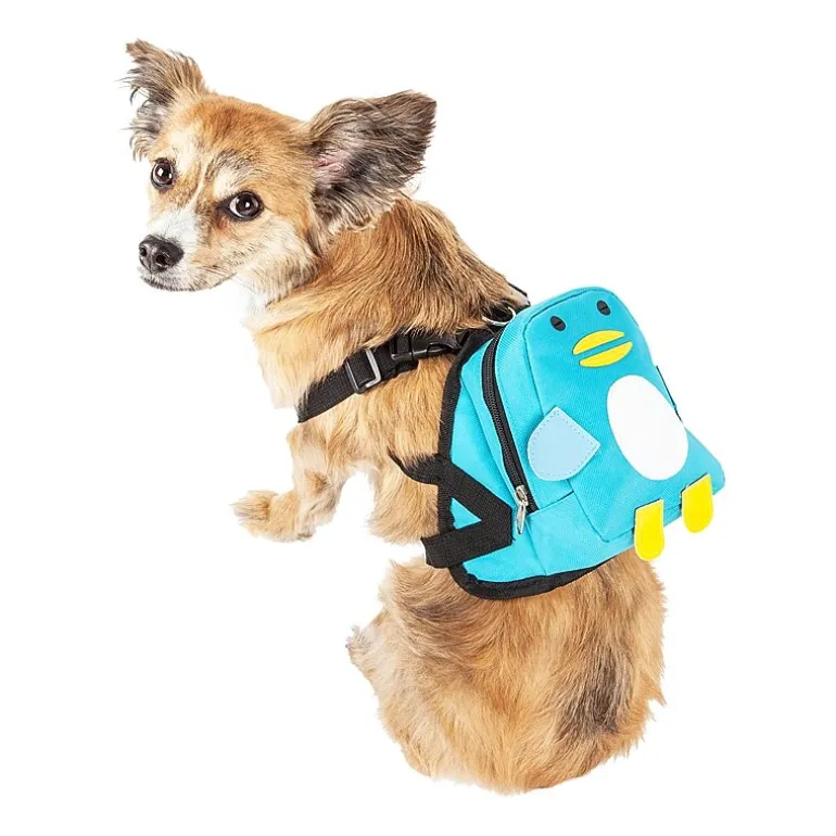 Pet Life Waggler Hobbler' Large-Pocketed Compartmental Animated Backpack Dog Harness