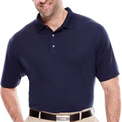 PGA TOUR Airflux Big and Tall Mens Short Sleeve Polo Shirt