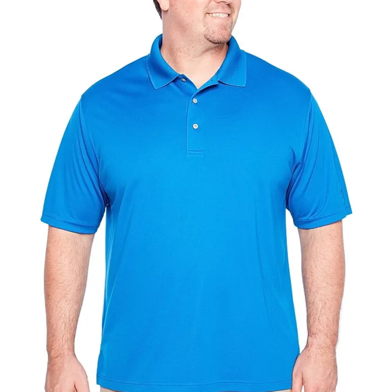 PGA TOUR Airflux Big and Tall Mens Short Sleeve Polo Shirt