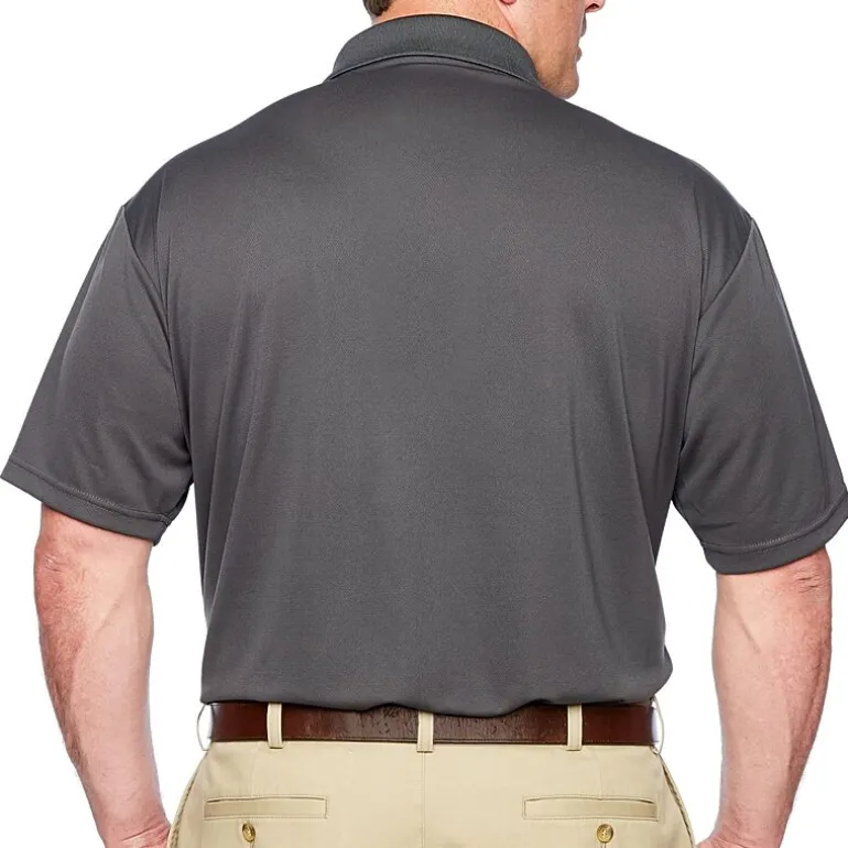 PGA TOUR Airflux Big and Tall Mens Short Sleeve Polo Shirt