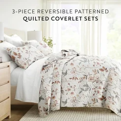 3 Piece All Season Lightweight Pattern Quilt Set