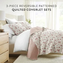 3 Piece All Season Lightweight Pattern Quilt Set