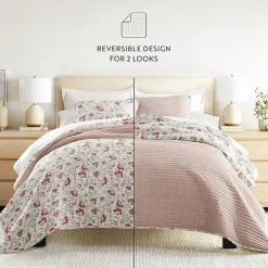 3 Piece All Season Lightweight Pattern Quilt Set