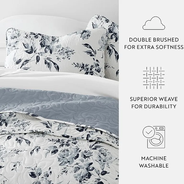3 Piece All Season Lightweight Pattern Quilt Set