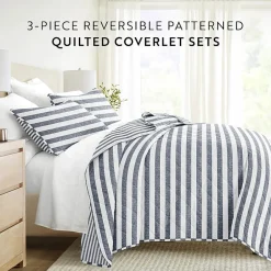 3 Piece All Season Lightweight Pattern Quilt Set