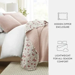 3 Piece All Season Lightweight Pattern Quilt Set