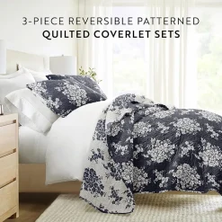 3 Piece All Season Lightweight Pattern Quilt Set