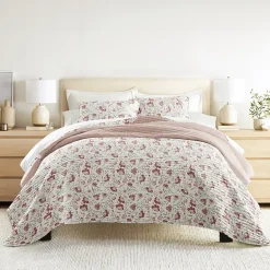 3 Piece All Season Lightweight Pattern Quilt Set
