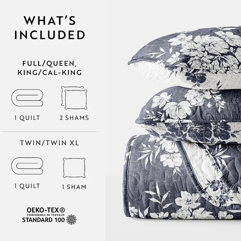 3 Piece All Season Lightweight Pattern Quilt Set