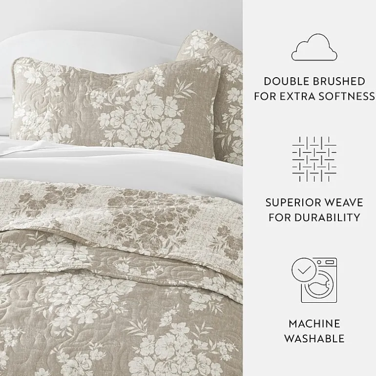 3 Piece All Season Lightweight Pattern Quilt Set