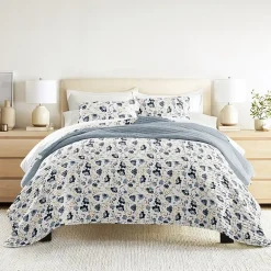 3 Piece All Season Lightweight Pattern Quilt Set