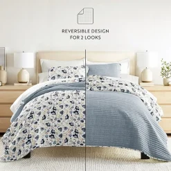 3 Piece All Season Lightweight Pattern Quilt Set