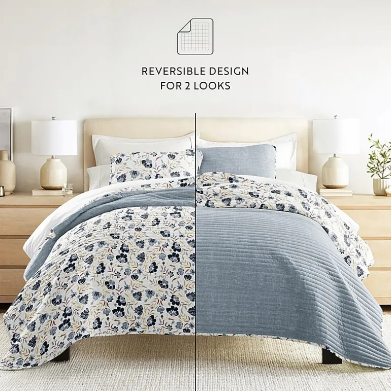 3 Piece All Season Lightweight Pattern Quilt Set
