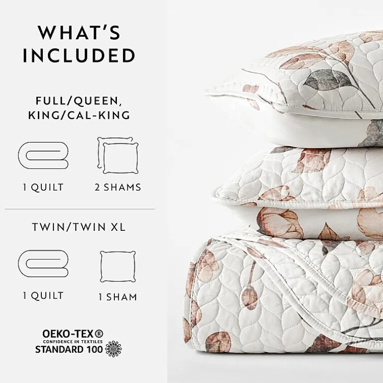 3 Piece All Season Lightweight Pattern Quilt Set