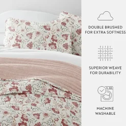3 Piece All Season Lightweight Pattern Quilt Set