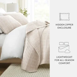 3 Piece All Season Lightweight Pattern Quilt Set