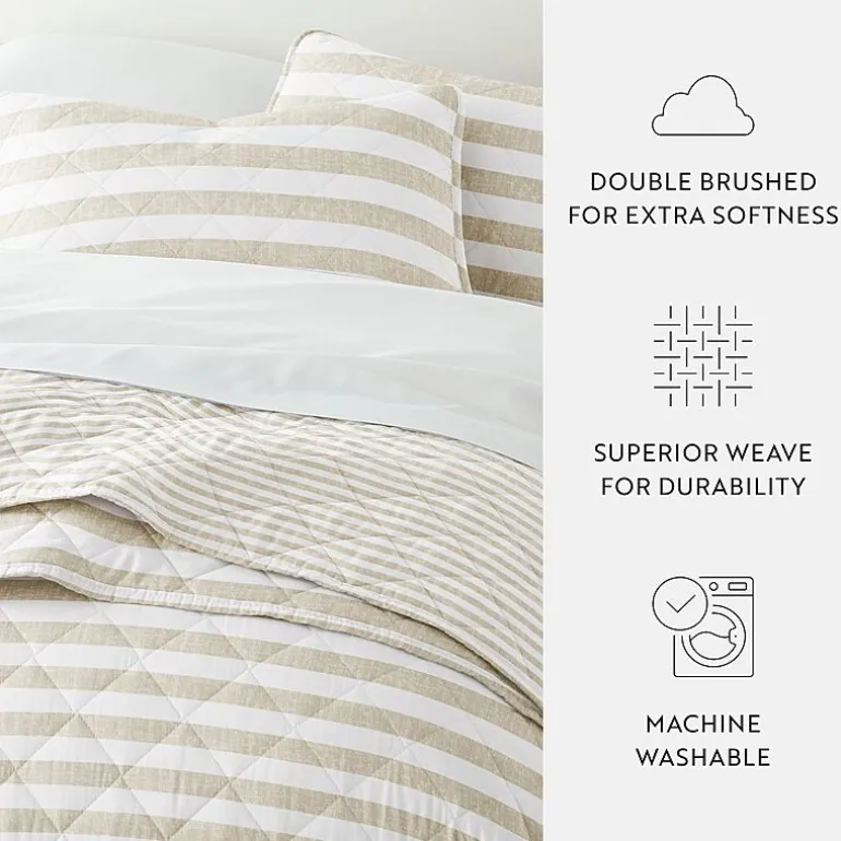 3 Piece All Season Lightweight Pattern Quilt Set