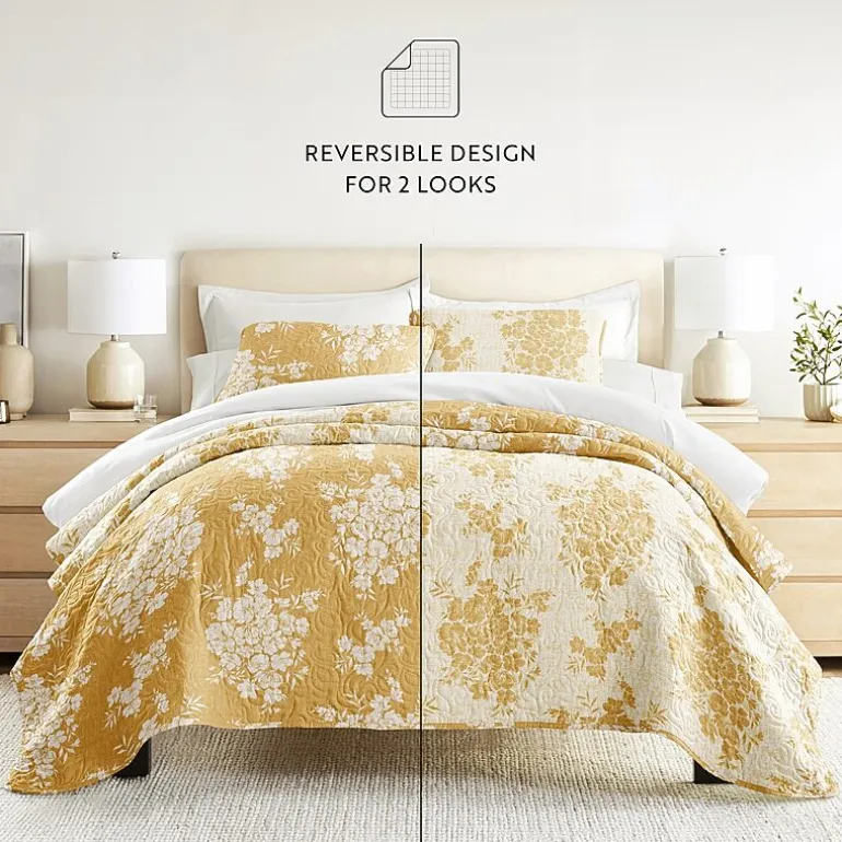 3 Piece All Season Lightweight Pattern Quilt Set