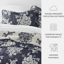 3 Piece All Season Lightweight Pattern Quilt Set