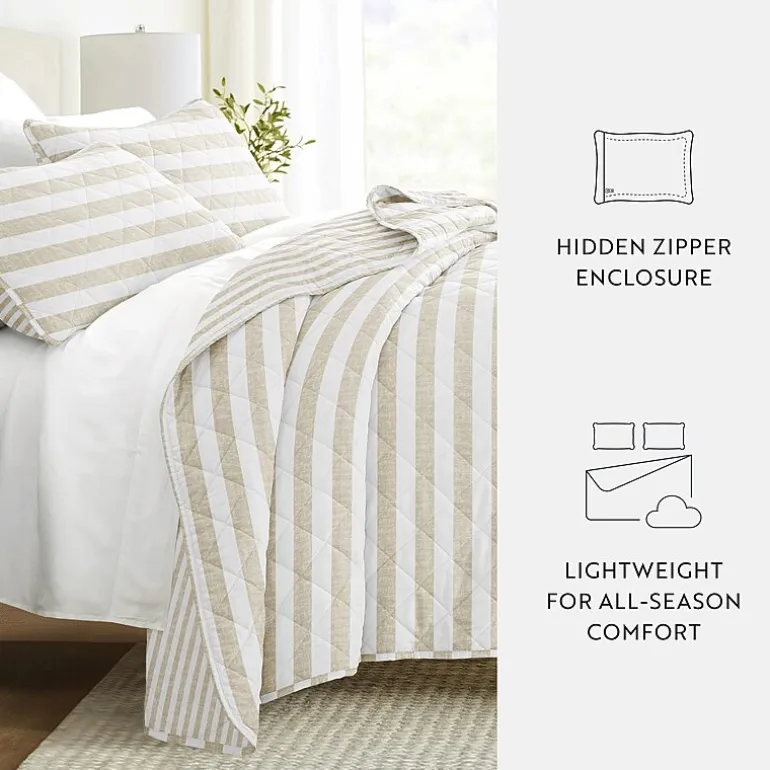 3 Piece All Season Lightweight Pattern Quilt Set