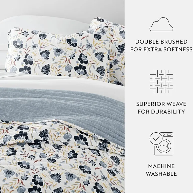 3 Piece All Season Lightweight Pattern Quilt Set