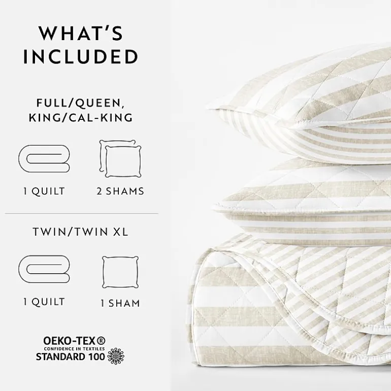 3 Piece All Season Lightweight Pattern Quilt Set