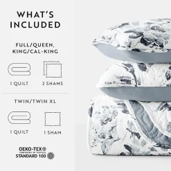 3 Piece All Season Lightweight Pattern Quilt Set