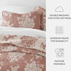 3 Piece All Season Lightweight Pattern Quilt Set
