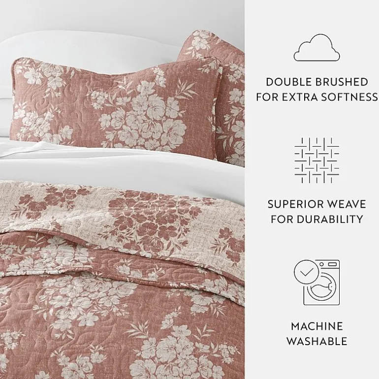 3 Piece All Season Lightweight Pattern Quilt Set